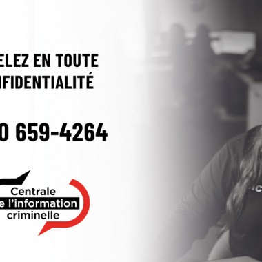 Un message de la Sureté du Québec - Centrale de l'information criminelle